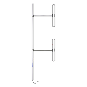 SD212-SF2P2SNM - Antena Base / 2 Dipolos / 138-174 MHz / 5 dBd / 36 MHz BW / Bi-direccional / 300 W / N Macho / Tilt 0-10° / 10 ft x 3.3 ft x 2.5 ft