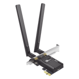 ARCHER-TX55E - Adaptador PCIe Wi-Fi 6 / AX3000 Mbps / Doble Banda 2.4/5 GHz / MU-MIMO 2x2 / Bluetooth 5.2 / WPA3 / Antenas 2 dBi / Perfil Bajo y Completo