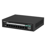 RG-ES110GS-P-L - Switch PoE+ / 8 Puertos Gigabit / 2 Uplink GE+SFP / 120W / Sin Ventilador / 20 Gbps / 4 kV