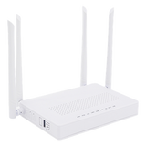 V2802-ACT - ONU Dual PON / Wi-Fi Doble Banda AC1200 / 2 Puertos Gigabit / Puerto CATV con AGC / 4 Antenas de Alta Ganancia / Gestión Remota OLT