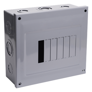 C2Q06S - Centro de Carga para Sobreponer / 06 Polos / 60 A / 1 Fase 3 Hilos / 120/240 V AC / 50/60 Hz / 10 kA / 8.0 × 7.3 × 2.95 in
