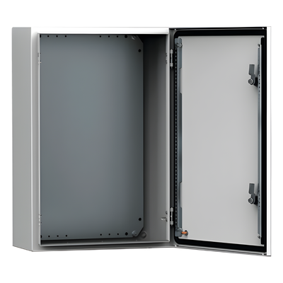 MAS0504026R5 - Gabinete de Uso Exterior / 500x400x260 mm / 19.7x15.7x10.2 in / IP66 NEMA 4/12/13 / IK10 / Acero 1.5 mm / Platina de Montaje