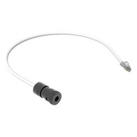 FC-ICCP0.5MWH - Cable de Conexión en Campo Jack a Plug RJ45 / Cat 6A / CMP Plenum / 0.5 m (1.64 ft) / Blanco
