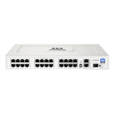 WK-PS227GF - Switch PoE No Administrable / 24 Puertos 10/100 Mbps PoE / 2 Puertos Uplink Gigabit / 1 Ranura SFP 1000 Mbps / Presupuesto PoE 270 W / Hi-PoE 60 W