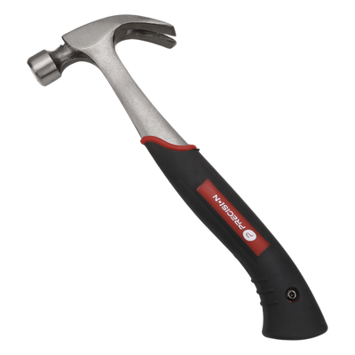 PST-H040-01 - Martillo de Uso Rudo / Acero Forjado Monobloque / 16 oz (454 g) / Uña Curva / Sujetador Magnético / Mango Antideslizante