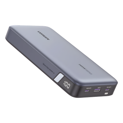 90597M - Power Bank / 25000mAh / 145W Max. / 3 Puertos USB / PD 3.0 / QC 3.0 / Pantalla Inteligente / Carcasa Ignífuga