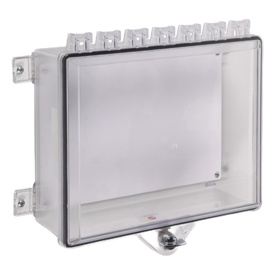 STI-7521 - Gabinete de protección tipo 4X / Policarbonato transparente / 8.875 x 10.875 x 3.625 in / NEMA 4X / -40°F a 120°F