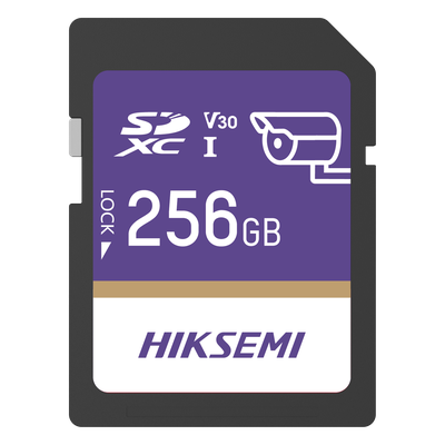 HS-SD-P10/256G/GUARDPRO - Tarjeta SD / 256 GB / 100 MB/s Lectura / 90 MB/s Escritura / Clase 10 U3 V30 / 3D TLC NAND / Videovigilancia 24/7