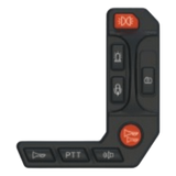 XMTHA01 - Controlador de luces y sirena / 4 posiciones / IP66 / 12V / ABS / Manubrio motocicleta