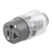HUB-520-LC - Conector Iluminado / 20 A / 125 V CA / 2P 3H / NEMA 5-20R / LED 360° / -40°C a 75°C