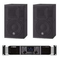 CHR10KIT/PX - Kit de Refuerzo Sonoro / 2 Bocinas Pasivas 2 Vías 10" / Amplificador Clase D 800W a 4Ω / Respuesta 55Hz-20kHz / 32.8ft-65.6ft Cobertura