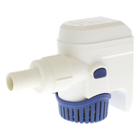 RM1100B - Bomba Sumergible de Achique / 1100 GPH / 12V DC / Altura de Descarga 3 m (9.8 ft) / Sensor de Nivel Integrado / Conexiones 25 mm y 29 mm