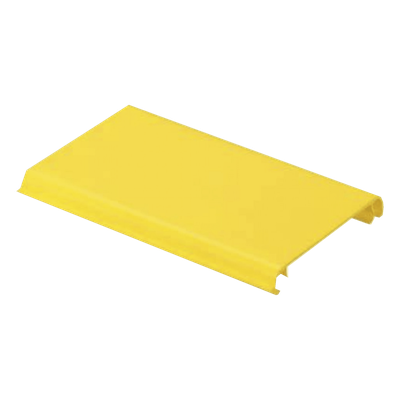 FRHC4YL10 - Tapa con Bisagra para Canaleta / Sistema 4x4 / PVC Rígido 94V-0 / Apertura 30° a 90° / 3 m (10 ft) / Amarillo