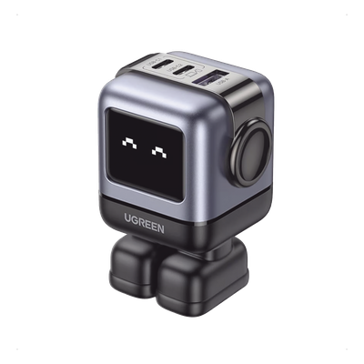 15570B - Ugreen Uno Universal Negro, Gris Corriente alterna Carga rápida Interior