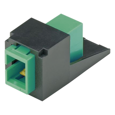 CMSAGSCZBL - Módulo Acoplador / SC/APC Simplex / Fibra Monomodo OS1/OS2 / Mini-Com / Cerámica Zirconia / 0.15 dB