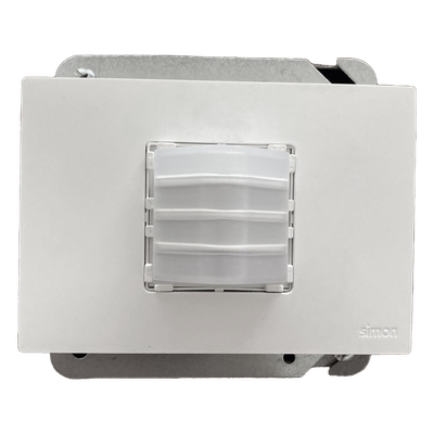 AS316S - Marco para caja americana / Montaje vertical y horizontal / IP20 / Termoestable con bastidor metálico / Blanco