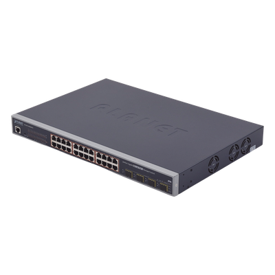 WGSW-24040HP4 - Switch Administrable L2+ de 24 puertos 10/100/1000T PoE+ con 4 puertos combo TP/SFP Gigabit