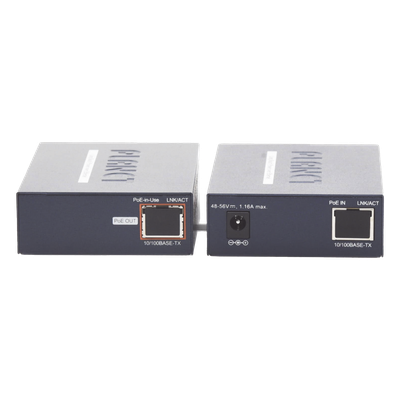LRP-101C-KIT - Kit Transmisor y Receptor PoE / Ethernet IP 1 km (3280 ft) / Cable Coaxial / 10/100 Base-TX / 802.3af/at