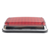 XLTE595RV2 - Luz de Advertencia LED / 66 LEDs / 6x4 Pulgadas / 12 VCC / 10 Patrones de Destello / Montaje Permanente