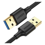 90576 - Cable USB-A 3.0 / Macho a Macho / 5 Gbps / 3 m (9.8 ft) / Blindaje Múltiple / Níquel Resistente / 2A / Compatible USB 2.0 y 1.1