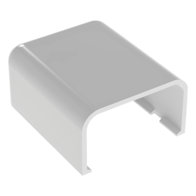 ECF10WH-X - Tapa Final, para uso con canaleta LD10, material ABS, Color Blanco