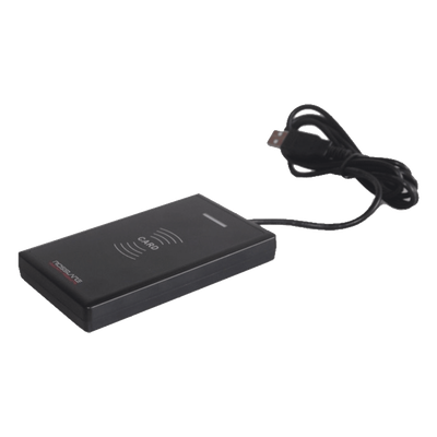 DR6255 - Lector Enrolador de Escritorio / MIFARE 13.56 MHz / USB 150 cm (4.9 ft) / Windows 7/8/10 / 123x70x16.2 mm (4.9x2.8x0.7 in)
