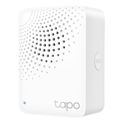 TAPO-H100 - Hub IoT Inteligente / 3 en 1 Hub-Timbre-Alarma / 64 Dispositivos / 2.4 GHz Wi-Fi + 868 MHz / 19 Tonos 90 dB / Material V-0 UL94