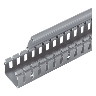 H2X2LG6 - Canaleta Ranurada Tipo H / 55.1 mm Ancho / 50.3 mm Alto / 6 ft (1.8 m) Largo / PVC Libre de Plomo / UL94V-0