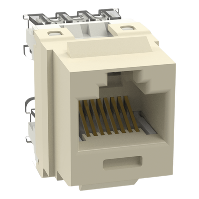 NK688MEI - Conector Jack Keystone / Cat 6 / 8P8C / Terminación 110 / Marfil / -10°C a 65°C / 250 MHz