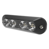 ED3704RC - Luz Auxiliar LED / 4 LEDs Bicolor Rojo/Claro / 22 Patrones de Destello / 12-24 VCC / Instalación Interior y Exterior / IP Resistente