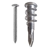 TPD-ZINC - Taquete Metálico Autoperforable / Zinc / 22 kg Capacidad / 8 x 1 1/4" / Paneles de Yeso