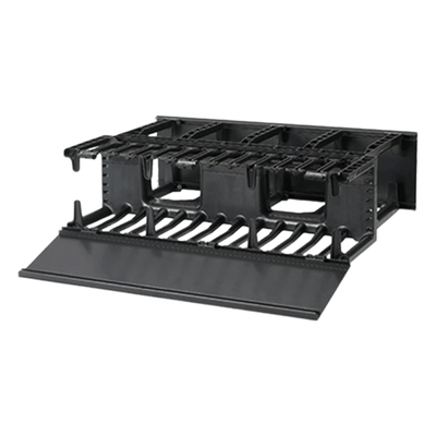 NM3 - Organizador de Cables Horizontal / Doble Frontal y Posterior / Rack 19in / 3UR / 5.25in (133mm) de Altura