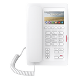 H5W - Teléfono IP para Hotelería / Pantalla LCD 3.5" / 6 Teclas Programables / PoE 802.3af / Dual Ethernet 10/100 Mbps / Modo Puente PC