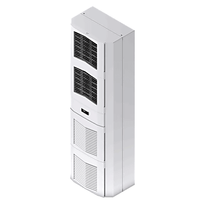 S162546G050 - Aire Acondicionado Industrial / 2500W (8500 BTU/h) / 460V Trifásico / Montaje Múltiple / Acero Gris RAL 7035 / IP54 Interno