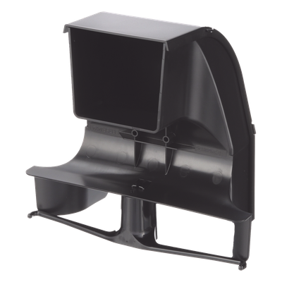 FRSPJ4X4LBL - Bajada para canaleta / Radio de curvatura 50.8 mm (2 in) / ABS resistente a impactos / Compatible 4x4, 6x4, 12x4, 24x4 / 153.9 mm (6.06 in) alto / 274.1 mm (10.79 in) largo / 306.6 mm (12.07 in) ancho / ROHS / Negro