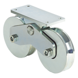 1151-5621-001 - 339V - Rueda Doble de 12 cm / Capacidad Para Puertas de  hasta 1200 kg / Canal Tipo V