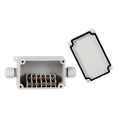 PST-TJ6P - Caja de Conexión Exterior / 6 Líneas / IP66 / -40 a +120 °C / 110 VCA 3 A / 12-22 AWG