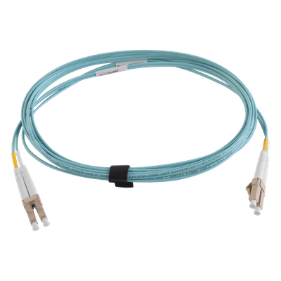 FJ2-LCLC5L-03AQ - Jumper de Fibra Óptica / Multimodo 50/125 OM3 / LC-LC Duplex / OFNR / Aqua / 3 m (9.84 ft)