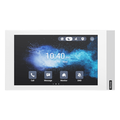 S562W/WHITE - Monitor SIP Linux / Pantalla Táctil 7 Pulgadas / Wi-Fi 6 / PoE / 8 Entradas de Alarma / Instalación Horizontal o Vertical