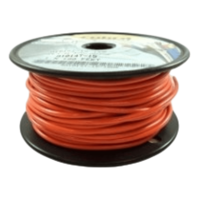 A1014T-15-100 - Cable Eléctrico / Calibre 14 AWG / 600 V / 105 °C Seco / 75 °C Húmedo / 100 ft (30.48 m) / UL 1015-1230 / Retardante de Llama VW-1 / Naranja