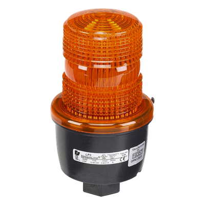 LP3PL-120-A - Luz de Advertencia LED Industrial / 120 Vca / Montaje Tipo T / IP69K / 50,000 Horas LED / Ámbar / UL/cUL
