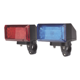 XLT1405A - Luz Frontal Ultra Brillante / 9 LED 3W / 25 Patrones Destello / 10-30 VCC / 64-104 cm (2.1-3.4 ft) / Ámbar