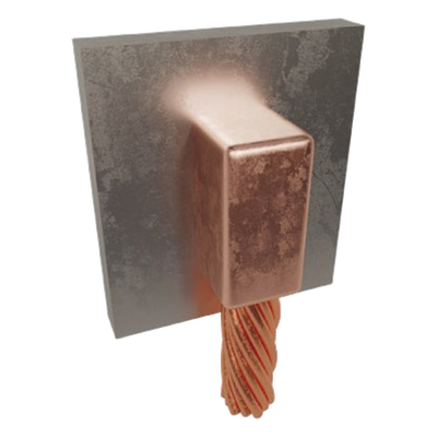 TGM-CAPV-4/0 - Molde para Soldadura Exotérmica / Cable 4/0 AWG a Acero / Vertical 90° / Carga #150