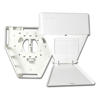 MX-MMO-02 - Salida Multiusuario de Telecomunicaciones / 18 Módulos MAX / 26 Puertos Fibra / Montaje Superficie / 200.2 x 200.2 x 57 mm / 7.88 x 7.88 x 2.25 in / Blanco