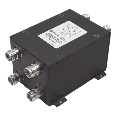CM-141E - Combinador híbrido / 4x4 / 617-5925 MHz / 100W / -161 dBc / 4.3-10 / IP67 / 2.3 kg / 5.1 lb