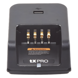 TXCAR50A - Cargador de Escritorio / 4 Radios Simultáneos / Li-Ion, Ni-MH, Ni-Cd / LED Tricolor / 17V 1.2A