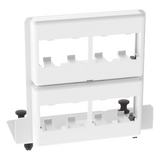MS8PPB - Patch Panel / 8 Puertos Mini-Com / Acero Calibre 18 / Instalación Push/Pull / Gabinete Multipropósito