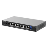RG-NBF2100S-8GT1SC-P - ONU/Switch PoE+ Híbrido / 1 Puerto PON 1G SC/UPC / 8 Puertos Ethernet 1G / 120W PoE+ / 18 Gbps / 7.95 x 4.25 x 1.10 in