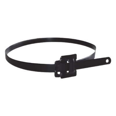 THS-457 - Cincho de acero inoxidable reusable / 9.5mm ancho / 457mm largo / 50 piezas / 42.25 kg carga máxima / 15 pies equivalente