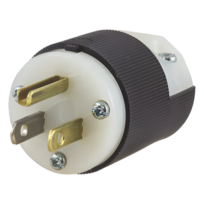 HUB-HBL-5266-C - Clavija Entrada Recta / 15A 125V / 2 Polos 3 Hilos / NEMA 5-15P / Grado Industrial-Comercial / -40°C a 75°C / 2000V Dieléctrico